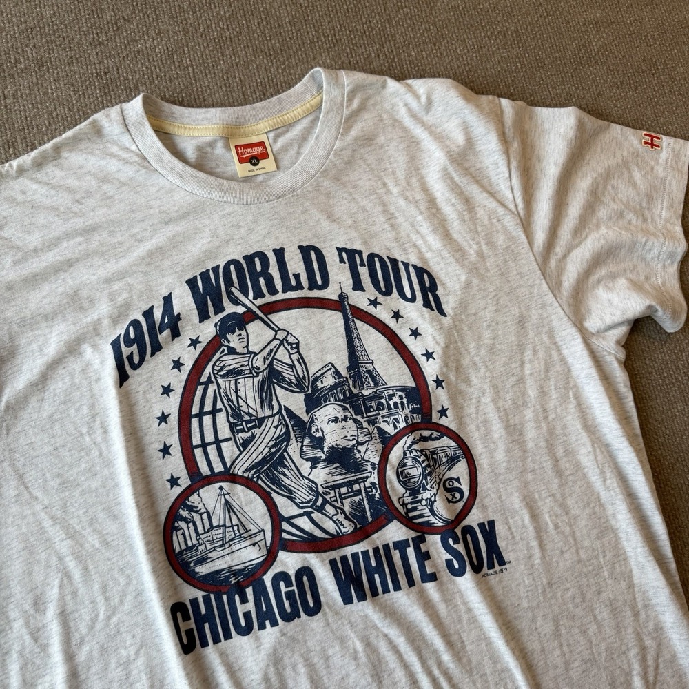 Chicago White Sox 1914 World Tour Stadium Giveaway‎ Tshirt Size XL
